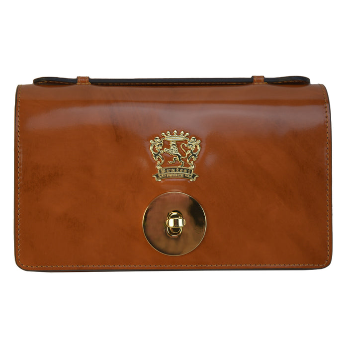 Pratesi Le Falle R194 Lady bag with chain shoulder - Brunelleschi Brown