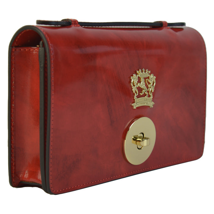 Pratesi Le Falle R194 Lady bag with chain shoulder - Brunelleschi Brown