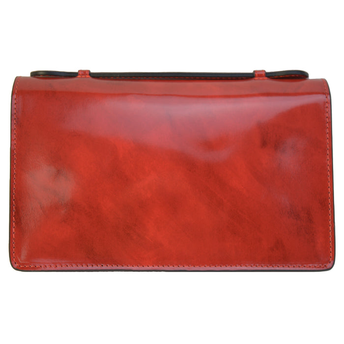 Pratesi Le Falle R194 Lady bag with chain shoulder - Brunelleschi Coffee
