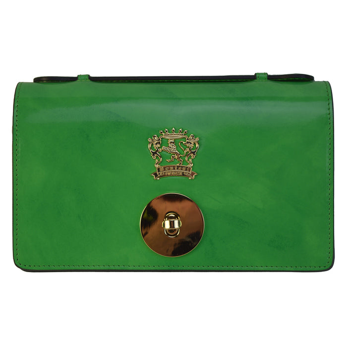 Pratesi Le Falle R194 Lady bag with chain shoulder - Brunelleschi Emerald