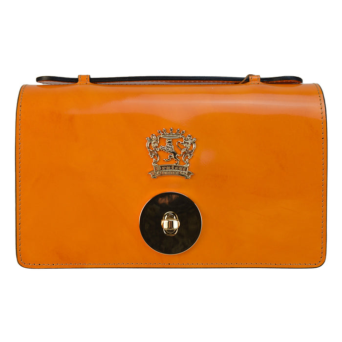 Pratesi Le Falle R194 Lady bag with chain shoulder - Brunelleschi Orange