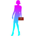 Pratesi Le Falle R194 Lady bag with chain shoulder - Brunelleschi Pink