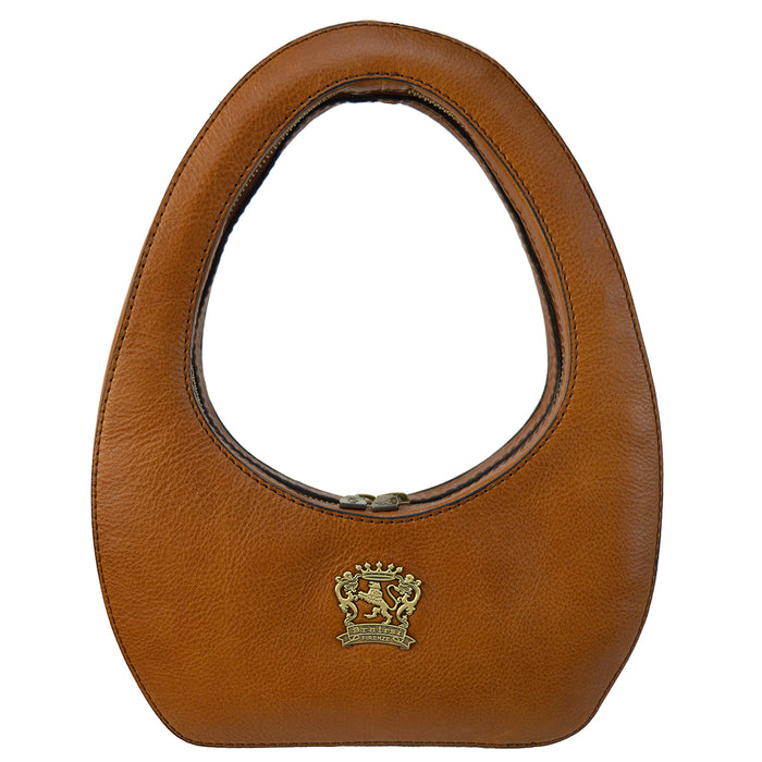 Pratesi Lucca Mini B618/24 Lady Bag in genuine leather - Cognac