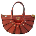 Pratesi Lucolena Clutch bag - Vegetable Tanned Italian Leather Cherry