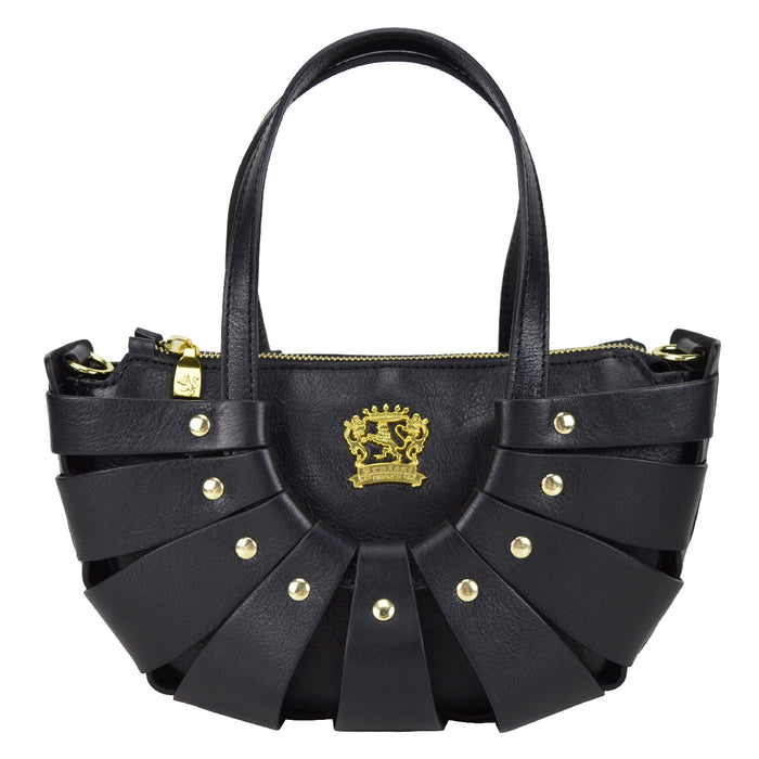 Pratesi Lucolena Clutch bag B110 - Vegetable Tanned Italian Leather Black