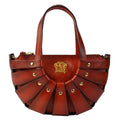 Pratesi Lucolena Clutch bag B110 - Vegetable Tanned Italian Leather Cherry