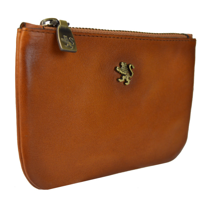 Pratesi Marnia Cosmetic Bag – Genuine Italian Vegetable Tanned Leather - Brown