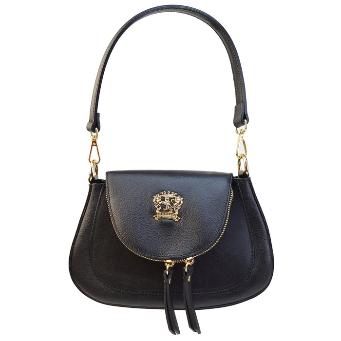 Pratesi Matassino Gran Gala in genuine Italian vegetable-dyed leather - Black