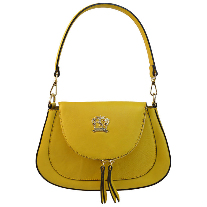 Pratesi Matassino in genuine Italian vegetable-dyed leather - Mustard