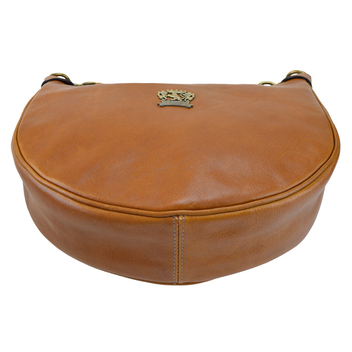 Pratesi Mezzaluna Small Woman Bag in genuine Italian vegetable-dyed leather