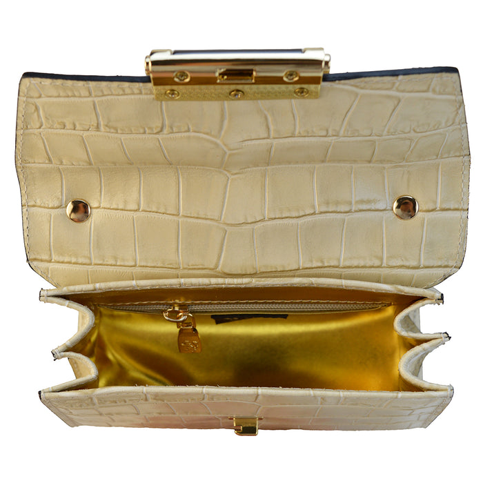 Pratesi Miss Impruneta K146 Lady Bag in genuine leather - King Brown