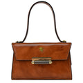 Pratesi Miss Impruneta R146 Lady Bag in genuine leather - Brunelleschi Brown
