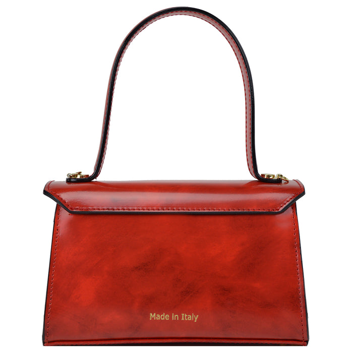 Pratesi Miss Impruneta R146 Lady Bag in genuine leather - Brunelleschi Brown