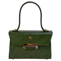 Pratesi Miss Impruneta R146 Lady Bag in genuine leather - Brunelleschi Dark Green