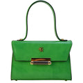Pratesi Miss Impruneta R146 Lady Bag in genuine leather - Brunelleschi Emerald