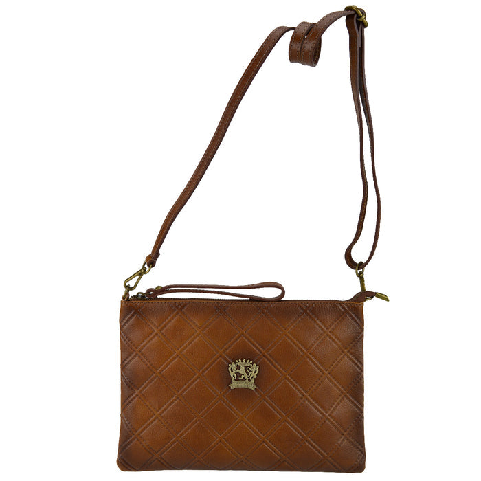 Pratesi Montebonello Clutch on Belt 20cm in Vegetable-Dyed Leather - Black