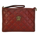 Pratesi Montebonello Clutch on Belt 20cm in Vegetable-Dyed Leather - Cherry