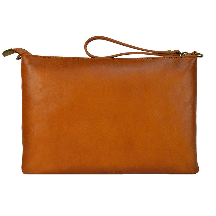 Pratesi Montebonello Clutch on Belt 20cm in Vegetable-Dyed Leather
