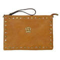 Pratesi Montebonello Leather Clutch in Vegetable-Dyed Leather - Cognac