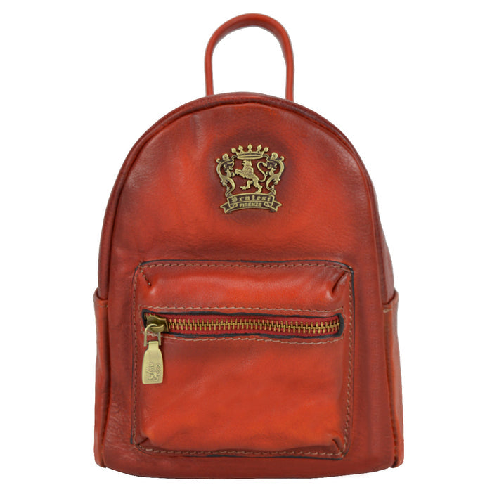 Pratesi Montegiovi Backpack in genuine Italian leather - Montegiovi Backpack B186 Cherry