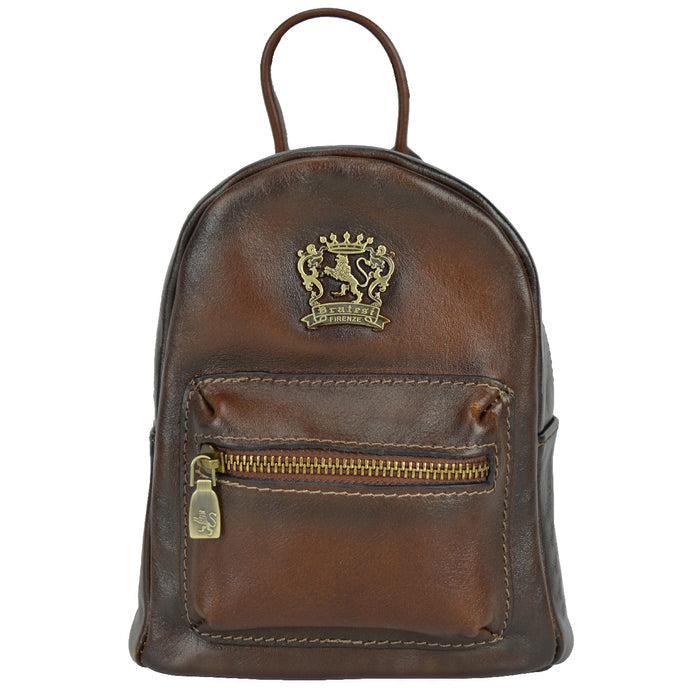 Pratesi Montegiovi Backpack in genuine Italian leather - Montegiovi Backpack B186 Coffee