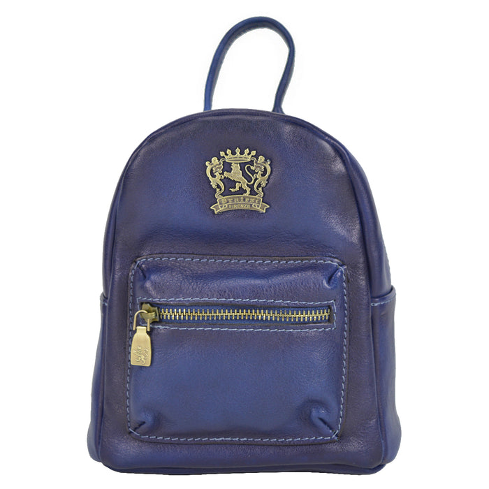 Pratesi Montegiovi Backpack in genuine Italian leather - Montegiovi Backpack B186 Blue