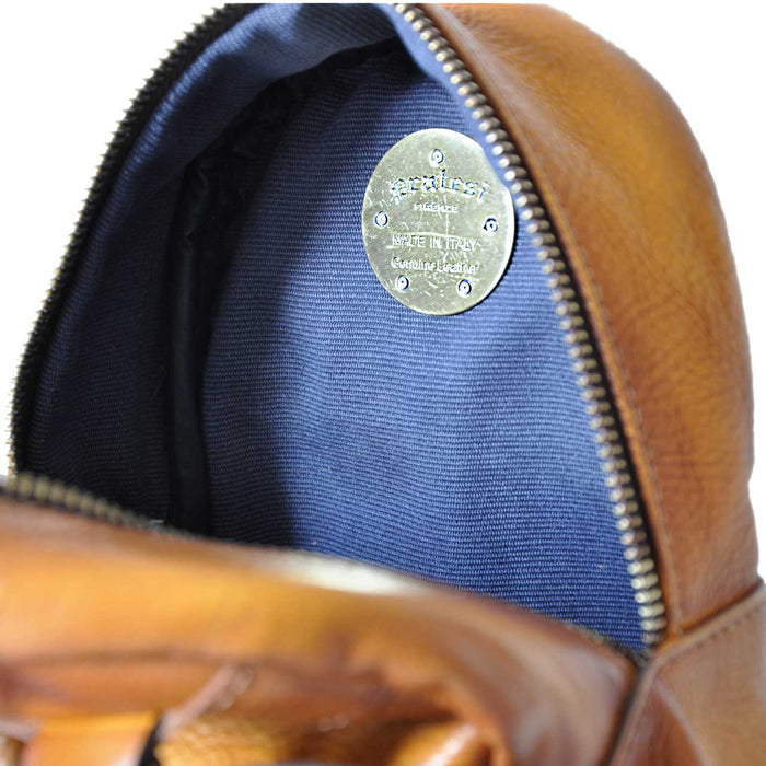 Pratesi Montegiovi Backpack in genuine Italian leather - Montegiovi Backpack B186 Blue