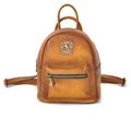 Pratesi Montegiovi Backpack in genuine Italian leather - Vegetable Tanned Italian Leather Cognac
