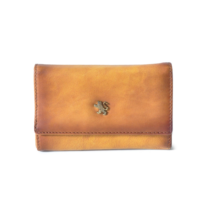 Pratesi Museo San Marco Women's Leather Wallet - Vegetable-Dyed Italian Leather - Cognac
