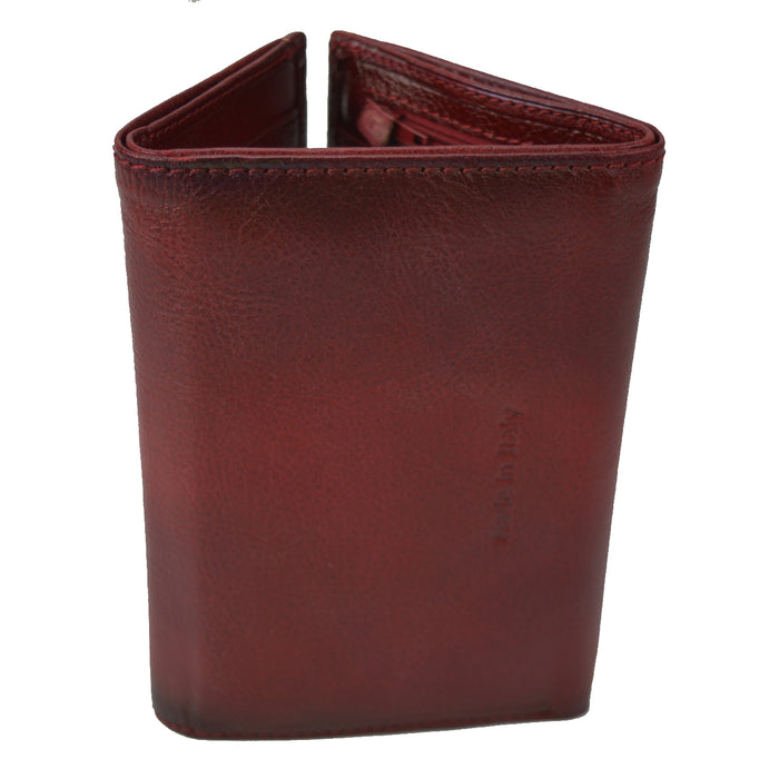 Pratesi Museo San Marco Women's Leather Wallet - Vegetable-Dyed Italian Leather - Black