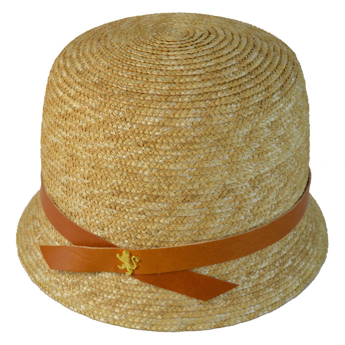 Pratesi Nonna Cappello in Paglia S205 (56cm) in Natural Straw and Genuine Italian Leather