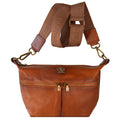 Pratesi Pagiano Crossbody Bag B137 in genuine leather - Brown
