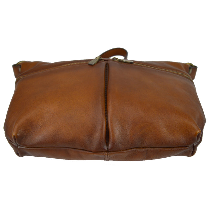 Pratesi Pagiano Crossbody Bag B137 in genuine leather - Cherry