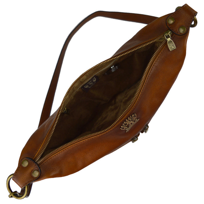 Pratesi Pagiano Crossbody Bag B137 in genuine leather - Cherry