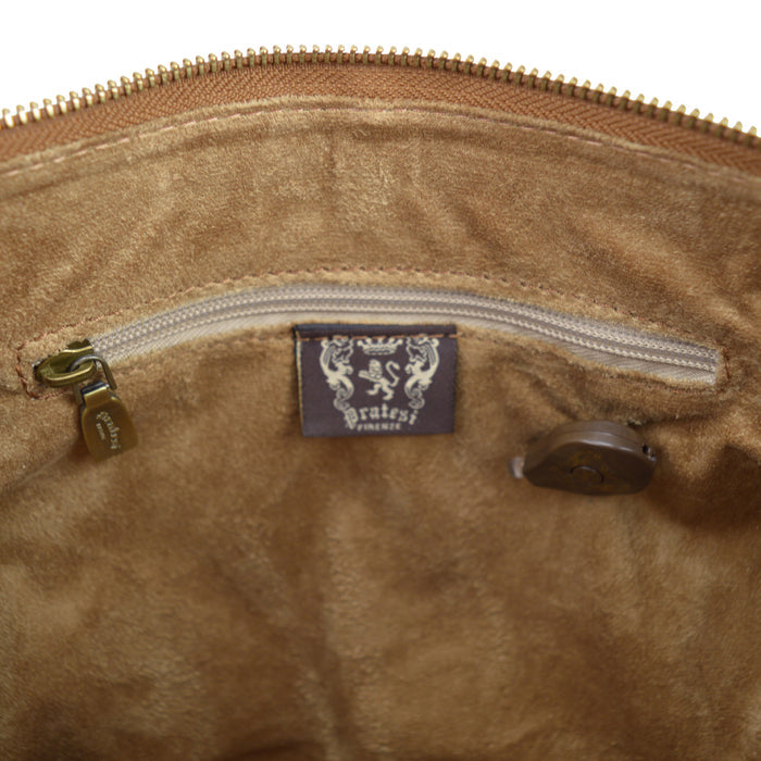 Pratesi Pagiano Crossbody Bag B137 in genuine leather - Cherry