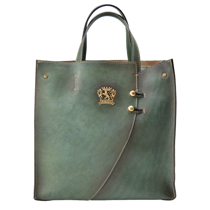 Pratesi Paterno B488 Lady Bag in genuine Italian leather - Paterno B488 Dark Green