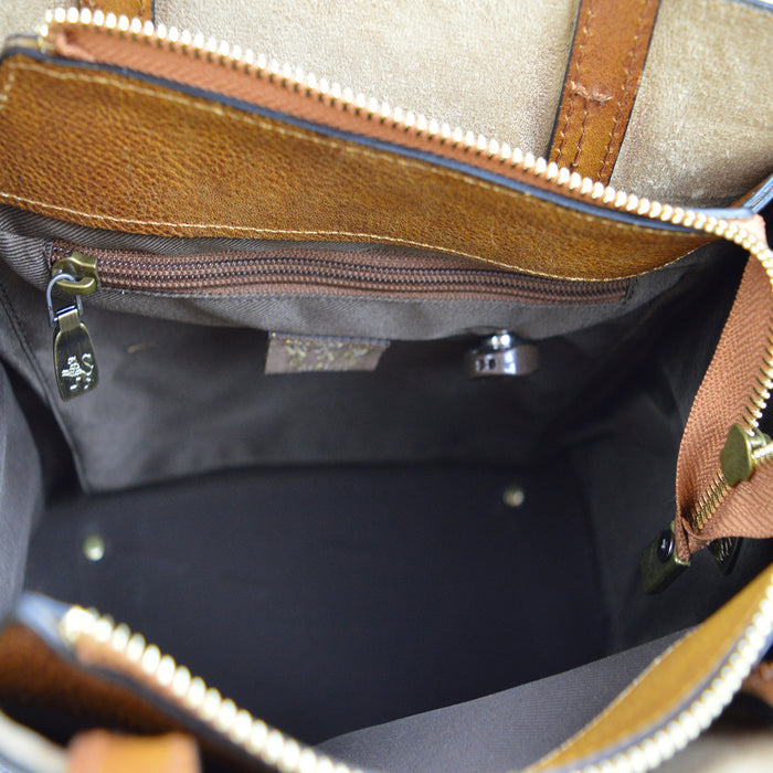 Pratesi Paterno B488 Lady Bag in genuine Italian leather - Paterno B488 Dark Green