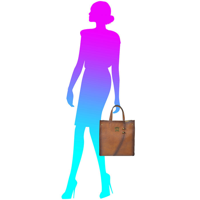 Pratesi Paterno B488 Lady Bag in genuine leather - Chianti