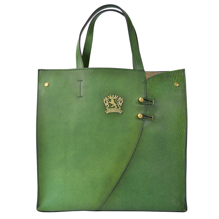Pratesi Paterno B488 Lady Bag in genuine leather - Green