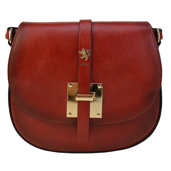 Pratesi Pelago Lady Bag B472 in genuine leather - Cherry