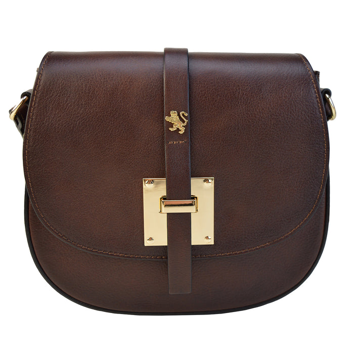 Pratesi Pelago Lady Bag B472 in genuine leather - Coffee