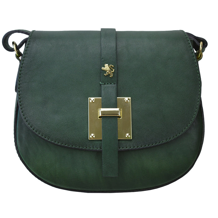 Pratesi Pelago Lady Bag B472 in genuine leather - Dark Green