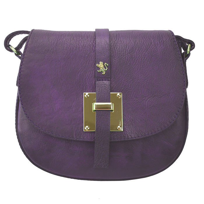 Pratesi Pelago Lady Bag B472 in genuine leather - Violet