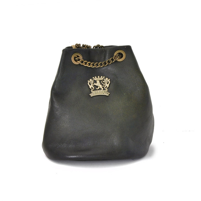 Pratesi Pienza Bag in genuine Italian leather - Vegetable Tanned Italian Leather Dark Green