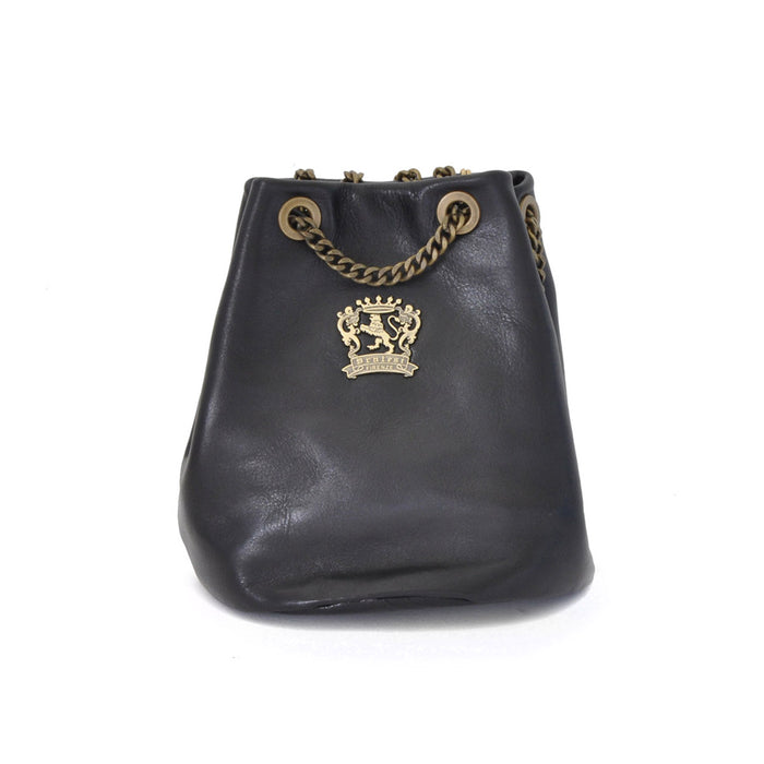 Pratesi Pienza Bag in genuine Italian leather - Vegetable Tanned Italian Leather Black