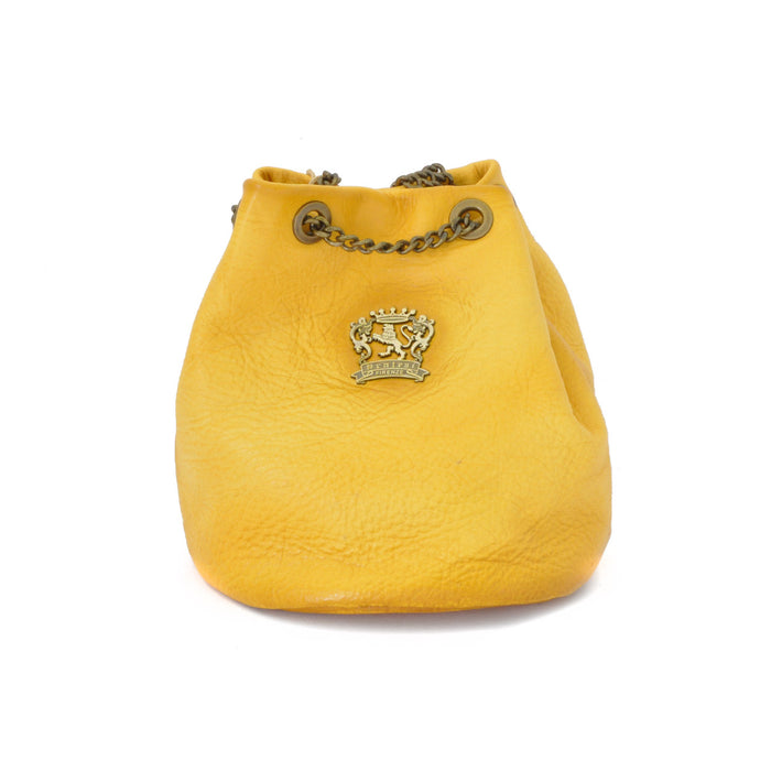Pratesi Pienza Bag in genuine Italian leather - Vegetable Tanned Italian Leather Yellow