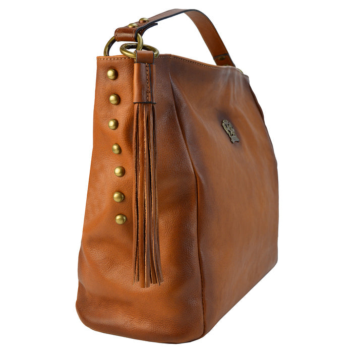 Pratesi Poppi B352 Shoulder Bag in genuine Italian leather - Poppi B352 Brown