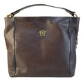 Pratesi Poppi B352 Shoulder Bag in genuine leather - Poppi B352 Coffee