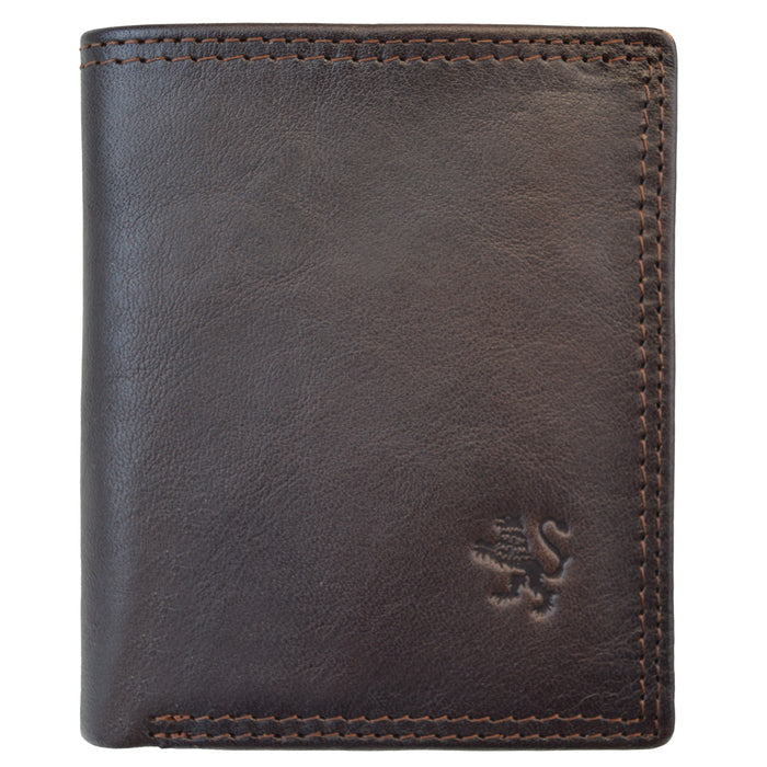 Pratesi Porta Romana Men's Wallet in Vegetable-Dyed Leather - Coffee