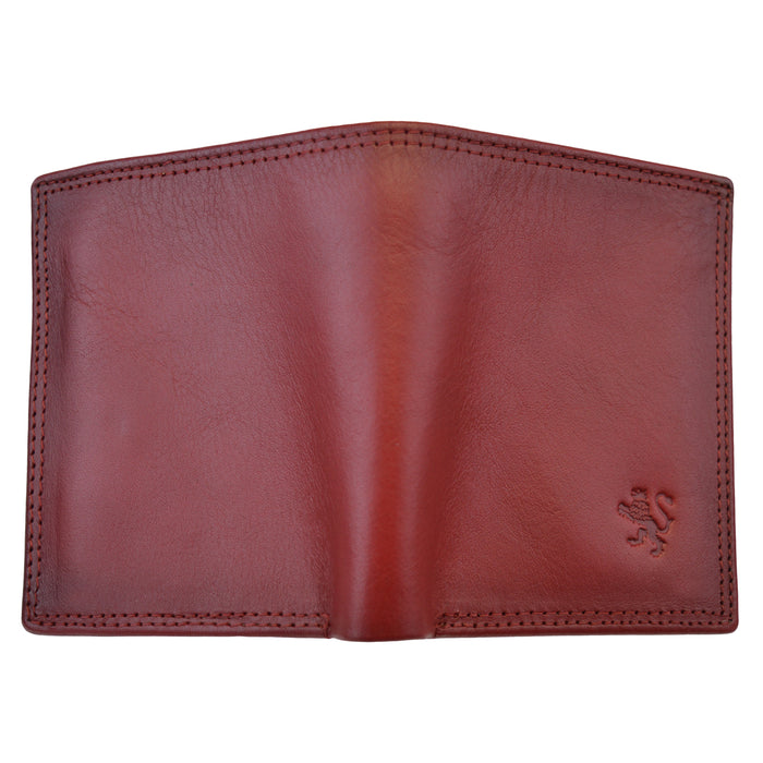 Pratesi Porta Romana Men's Wallet in Vegetable-Dyed Leather - Coffee